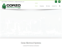 Tablet Screenshot of corzoelectric.com